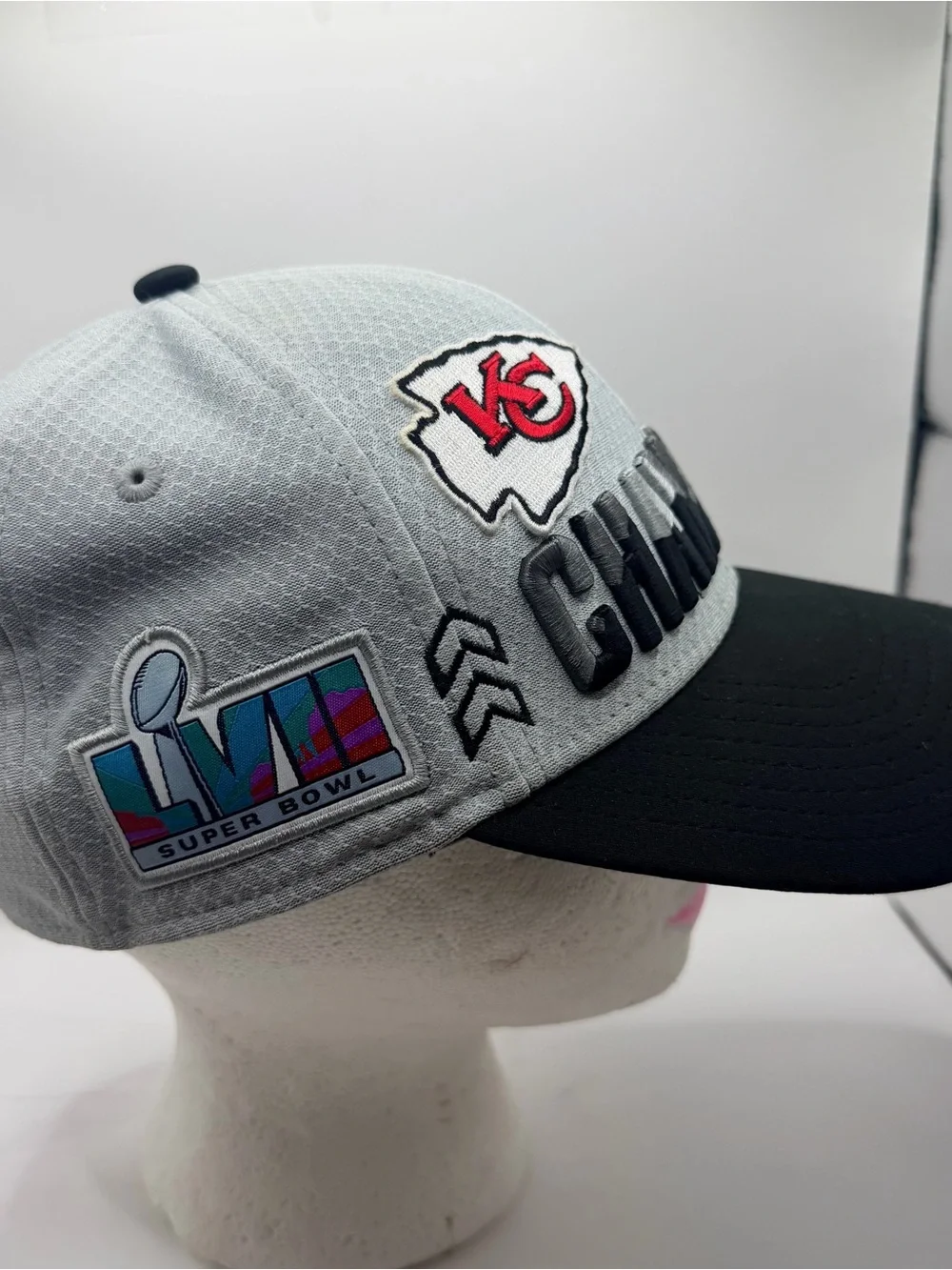 Kansas City Cheifs Hat 2022 AFC Champions Super Bowl LVII Patch New Era 9Forty